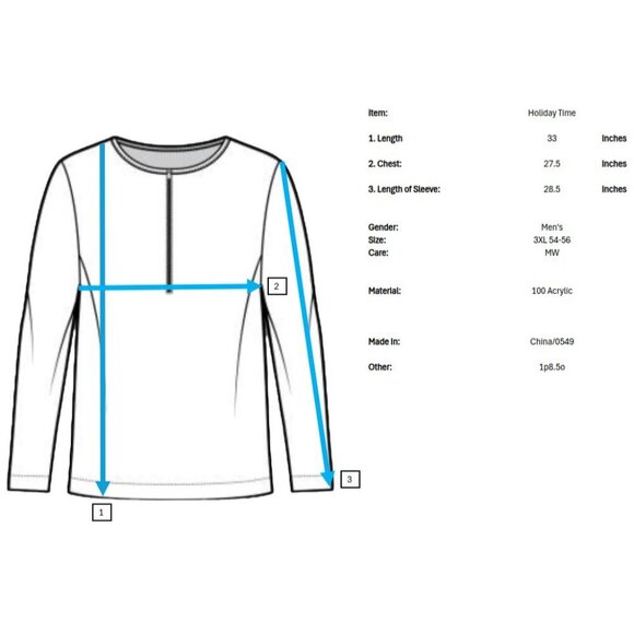 Holiday Time Ugly Sweater Mens 3XL 54 56 Christmas Bull Cow Opening Gift Bells - Picture 9 of 9